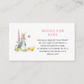 Peter rabbit Baby Girl Buchanfrage Begleitkarte (Vorderseite)