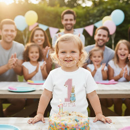Peter Rabbit | Baby Girl's First Birthday - Name Baby T-shirt
