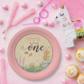 Peter Rabbit | Baby Girl's First Birthday Pappteller (Party)