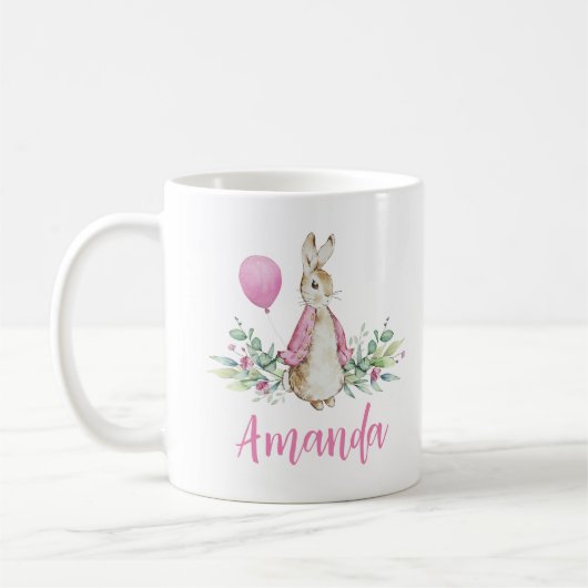 Peter Rabbit Baby Name Kaffeetasse (Links)