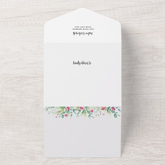 Peter Rabbit Baby Shower All In One Einladung (Außenbereich)