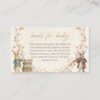 Peter Rabbit Baby Shower Books for Baby Begleitkarte