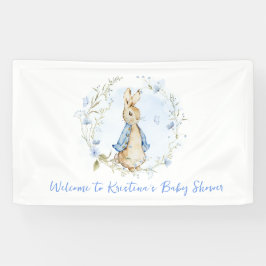 Peter Rabbit Baby Shower Boy Banner