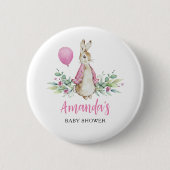 Peter Rabbit Baby Shower Button (Vorderseite)
