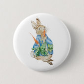 Peter Rabbit Baby Shower Button (Vorderseite)
