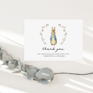 Peter Rabbit Baby Shower Danke Karte