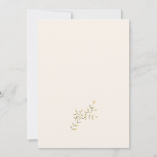 Peter Rabbit Baby Shower Dankeskarte (Rückseite)