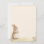 Peter Rabbit Baby Shower Einladung (Rückseite)