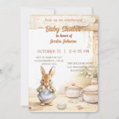 Peter Rabbit Baby Shower Einladung (Vorderseite)