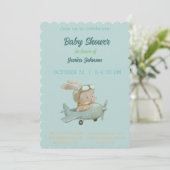 Peter Rabbit Baby Shower Einladung (Stehend Vorderseite)
