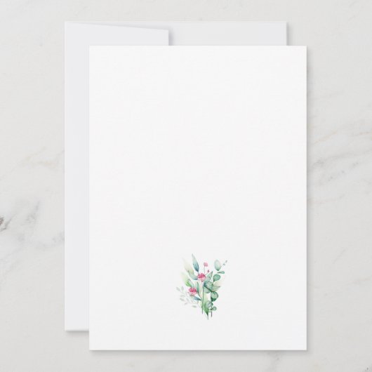 Peter Rabbit Baby Shower Einladung (Rückseite)