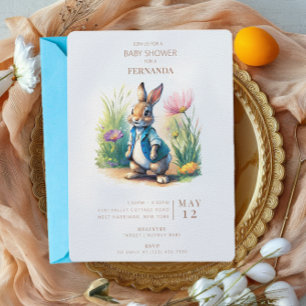 Peter Rabbit Baby Shower Einladung