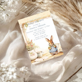 Peter Rabbit Baby Shower Einladung