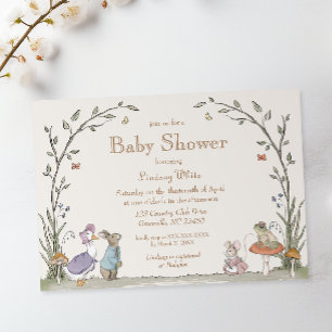 Peter Rabbit Baby Shower Einladung