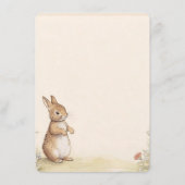 Peter Rabbit Baby Shower Einladung (Rückseite)