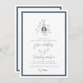 Peter Rabbit Baby Shower Einladung (Vorne/Hinten)