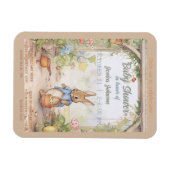 Peter Rabbit Baby Shower Einladung Magnet (Horizontal)