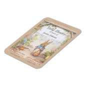 Peter Rabbit Baby Shower Einladung Magnet (Linke Seite)