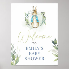 Peter Rabbit Baby Shower Einladung Poster