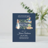 Peter Rabbit BABY SHOWER Einladungen (Stehend Vorderseite)
