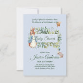 Peter Rabbit BABY SHOWER Einladungen Junge oder Mä (Vorderseite)