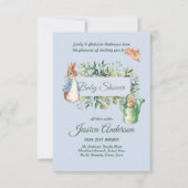 Peter Rabbit BABY SHOWER Einladungen Junge oder Mä (Vorderseite)