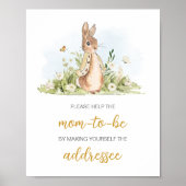 Peter Rabbit Baby Shower Envelope Poster (Vorne)