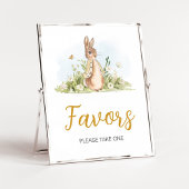 Peter Rabbit Baby Shower Favoriten Poster