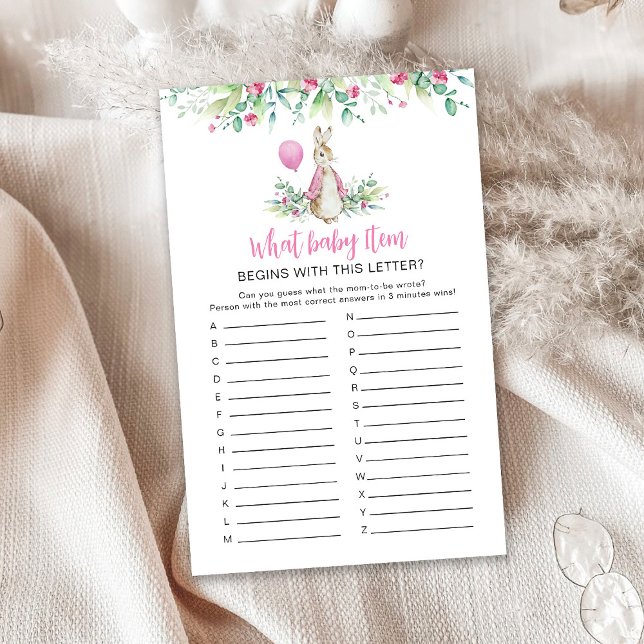 Peter Rabbit Baby Shower Game (Von Creator hochgeladen)