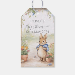 Peter Rabbit Baby Shower Geschenkanhänger