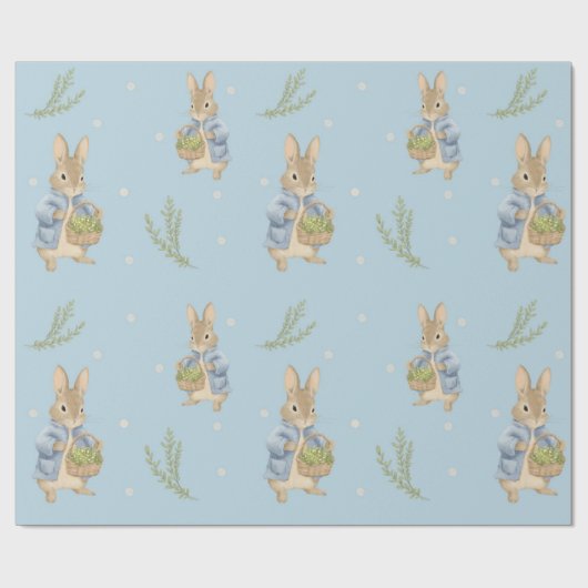 Peter Rabbit Baby Shower Geschenkpapier (Flach)