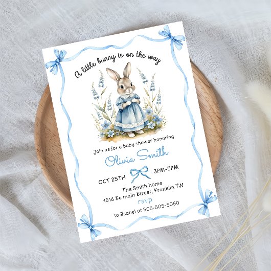 Peter Rabbit Baby Shower Invitation Einladung
