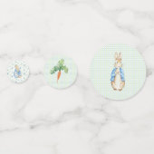 Peter Rabbit Baby Shower Konfetti (Rückseiten)