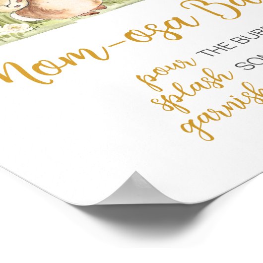 Peter Rabbit Baby Shower Mama Osa Bar Poster (Ecke)