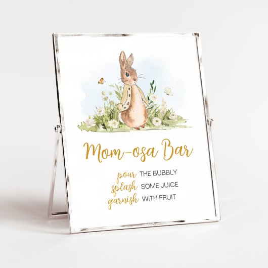 Peter Rabbit Baby Shower Mama Osa Bar Poster