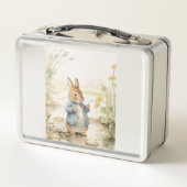 Peter Rabbit Baby Shower Metall Brotdose (Rückseite)