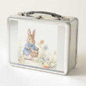 Peter Rabbit Baby Shower Metall Brotdose (Vorderseite)