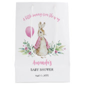 Peter Rabbit Baby Shower Mittlere Geschenktüte (Rückseite)