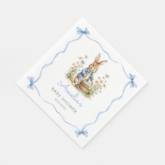 Peter Rabbit Baby Shower Napkins Serviette (Ecke)