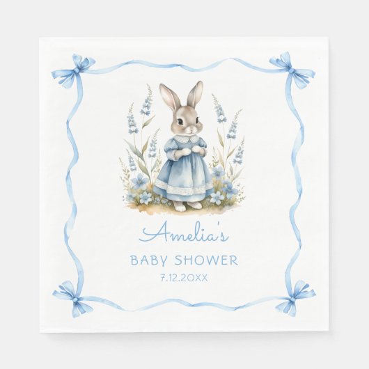 Peter Rabbit Baby Shower Napkins Serviette (Vorderseite)