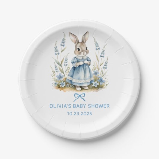 Peter Rabbit Baby Shower Paper Plates Pappteller (Vorderseite)