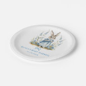 Peter Rabbit Baby Shower Paper Plates Pappteller (Schrägansicht)