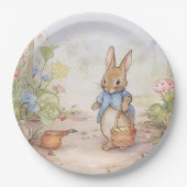 Peter Rabbit Baby Shower Pappteller (Vorderseite)