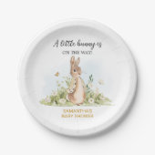 Peter Rabbit Baby Shower Pappteller (Vorderseite)