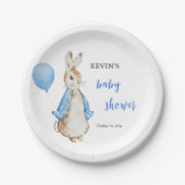 Peter Rabbit Baby Shower Pappteller (Vorderseite)
