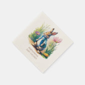 PETER RABBIT BABY SHOWER SERVIETTE (Ecke)