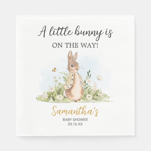 Peter Rabbit Baby Shower Serviette (Vorderseite)