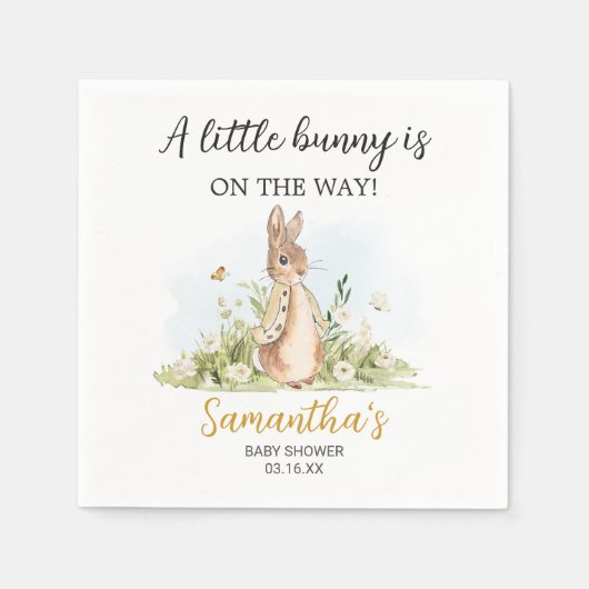 Peter Rabbit Baby Shower Serviette (Vorderseite)