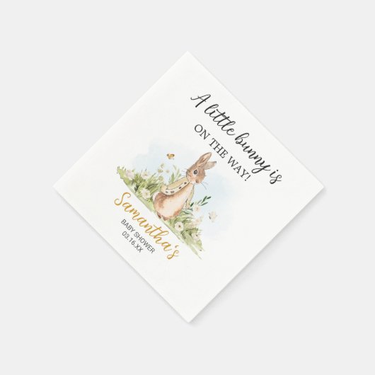 Peter Rabbit Baby Shower Serviette (Ecke)