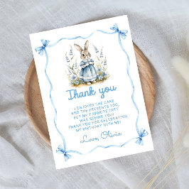 Peter Rabbit Baby Shower Thank You Card Dankeskarte